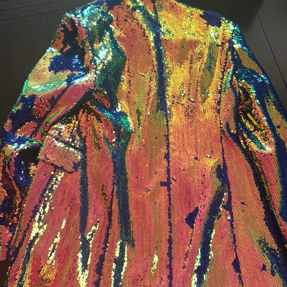 Sequin Multicolor Blazer Jacket NWT - image 2